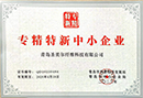 Specialized special new enterprise certificate